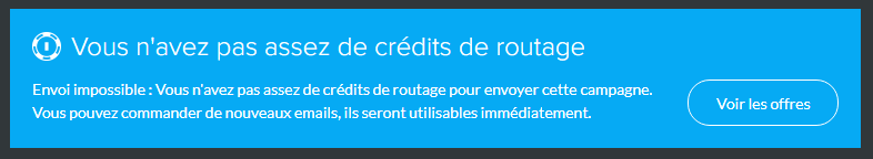 credits emails routage