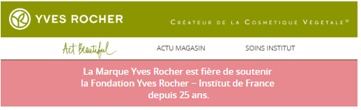 Campagne emailing Yves Rocher