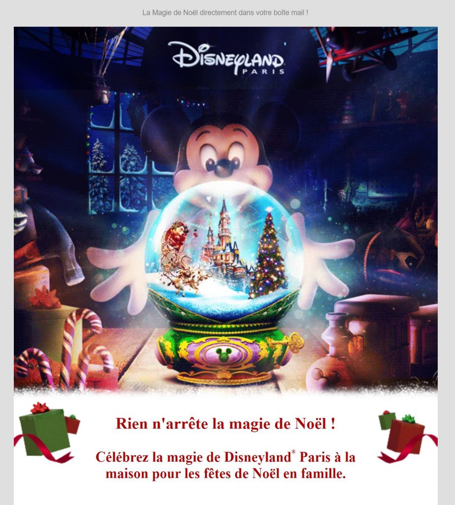 Newsletter Noël Disney